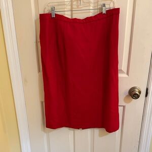 Pendleton Vibrant Red Pencil Skirt
